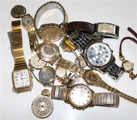 Collection of watches & watch parts